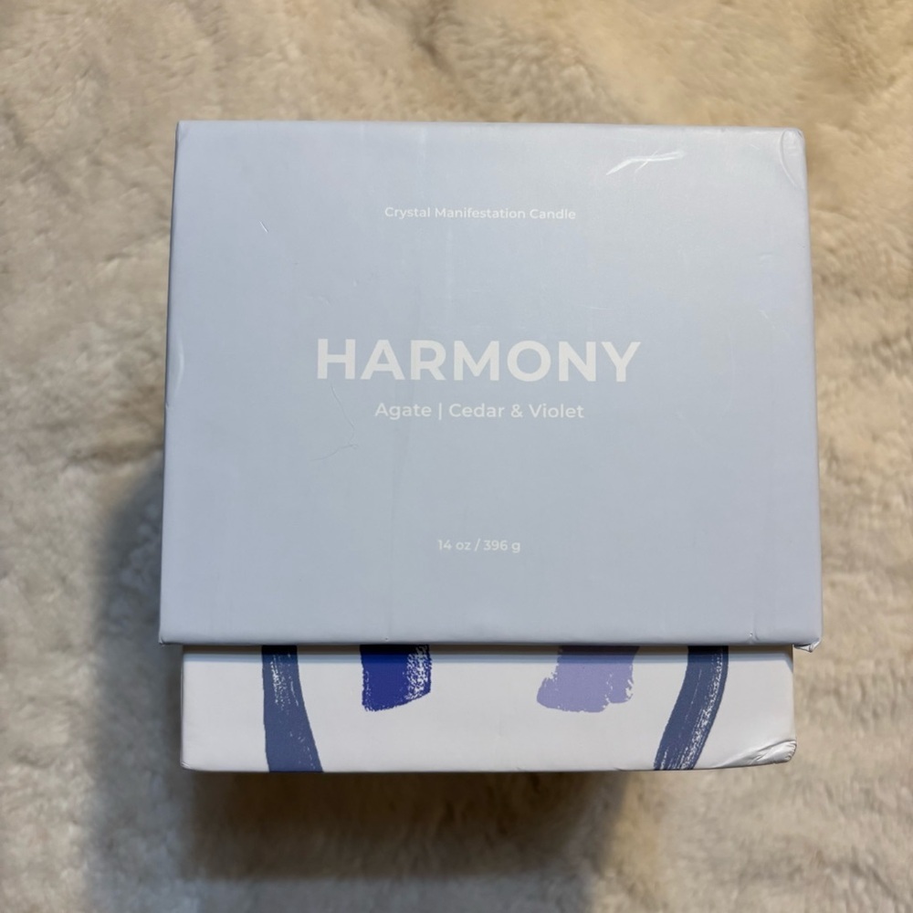NEW Jill & Ally Harmony Candle Agate Crystal Manifestation Cedar Violet Scented - Picture 10 of 16